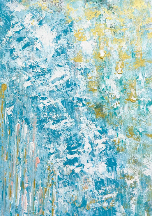 Abstract Icefall In Light (PRT-8156-121533) - Canvas Art Print - 17in X 24in
