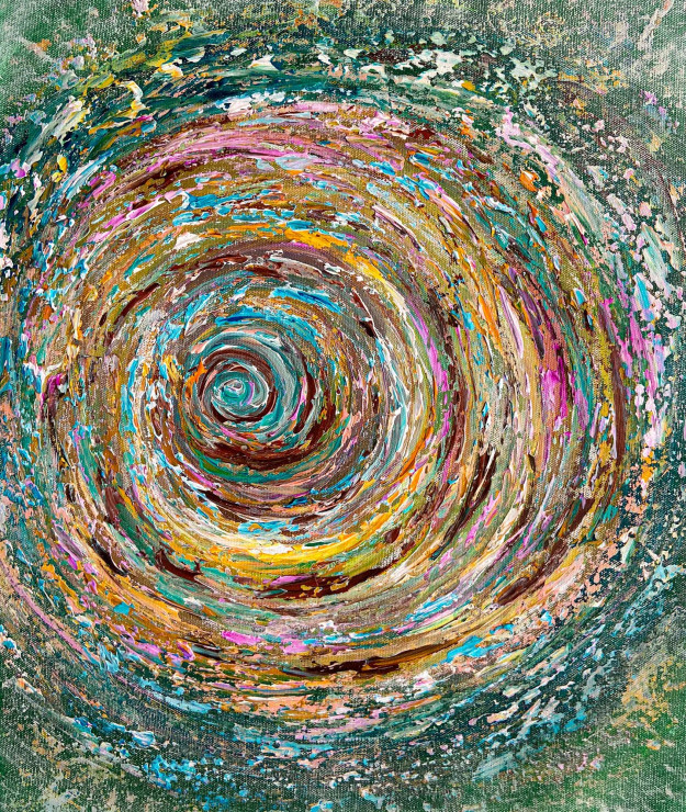 Cosmic Spiral (PRT-8156-121803) - Canvas Art Print - 20in X 24in