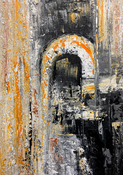 Shadows Beneath The Gate (PRT-8156-121791) - Canvas Art Print - 17in X 24in