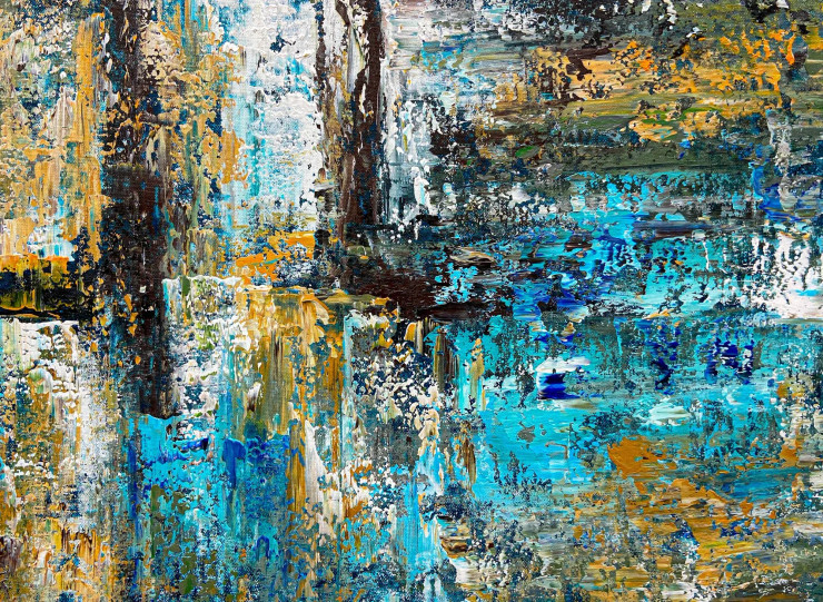 Ocean Reflection Symphony (PRT-8156-121813) - Canvas Art Print - 24in X 18in