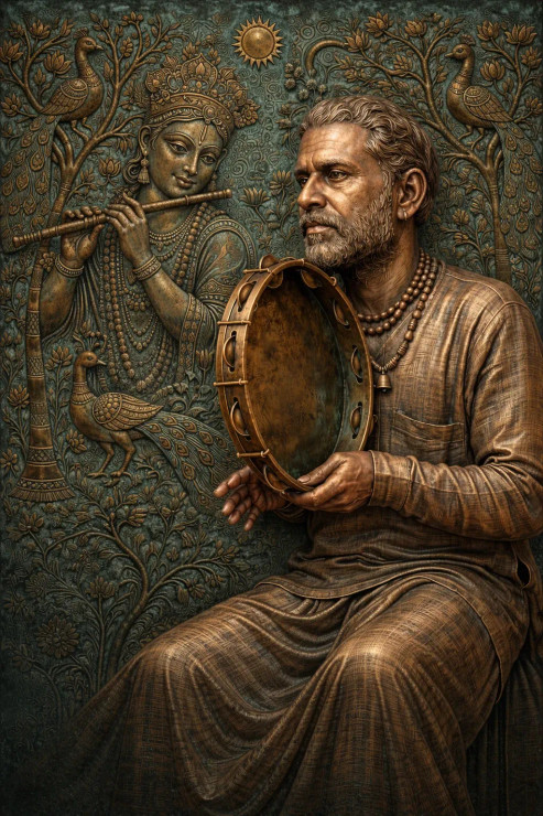 The Echo Of The Eternal Flute (PRT-18374-121599) - Canvas Art Print - 20in X 30in