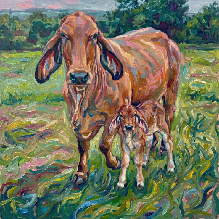 Mother Of The Meadow (PRT-15697-122218) - Canvas Art Print - 60in X 60in
