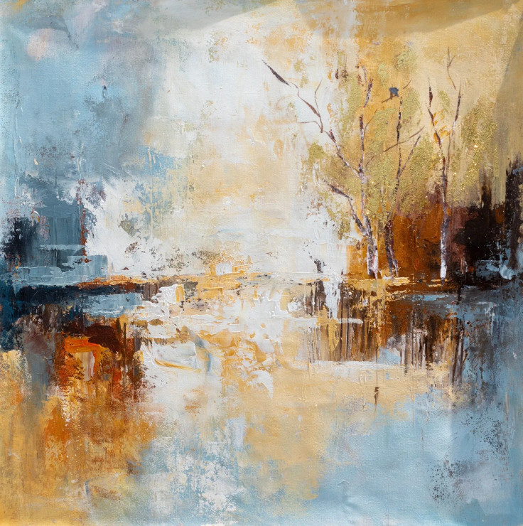 Original Abstract Landscape Painting | Luxury Contemporary Handmade Wall Art (ART-16885-122371) - Handpainted Art Painting - 48in X 48in