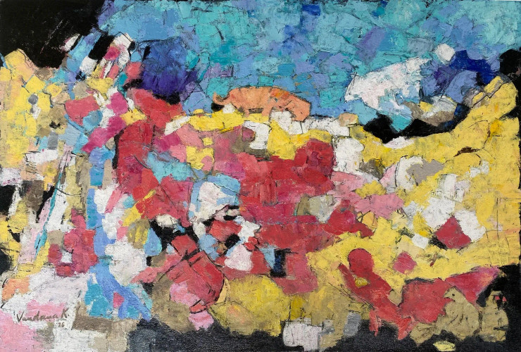 Dream 2 (ART-18240-122415) - Handpainted Art Painting - 34in X 23in