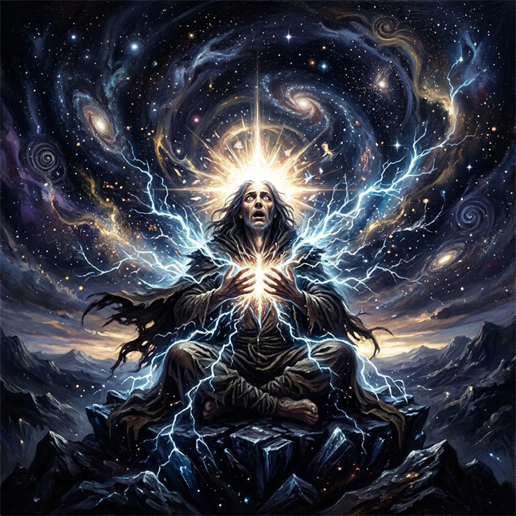 Chinnamasta Ma - Radical Awakening | The Shock That Liberates (PRT-8740-122472) - Canvas Art Print - 12in X 12in