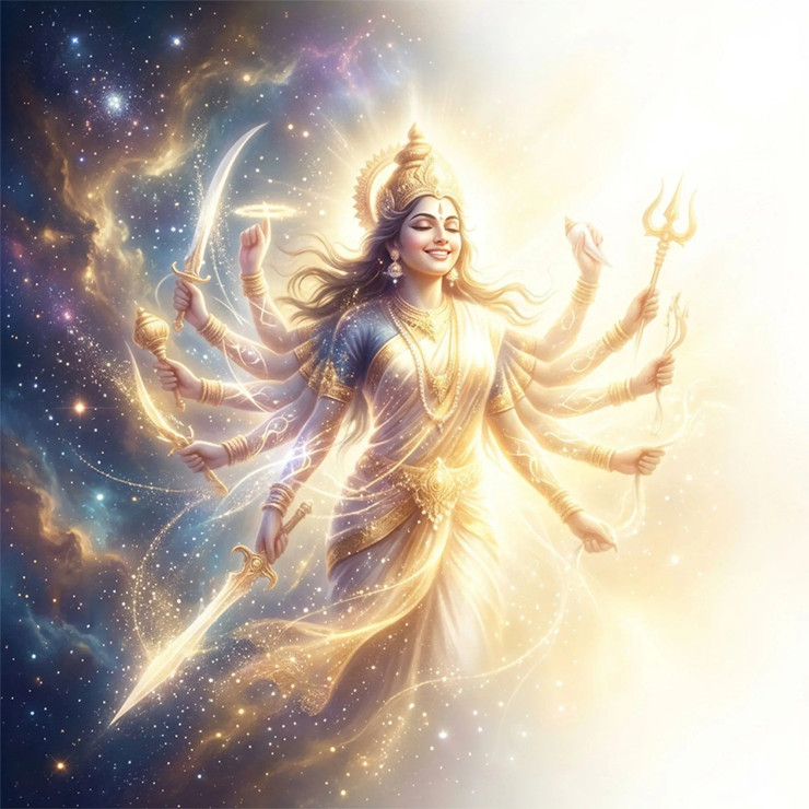 Bhairavi Ma - The Ultimate Release | Fire Leads To Cool Liberation (PRT-8740-122468) - Canvas Art Print - 12in X 12in