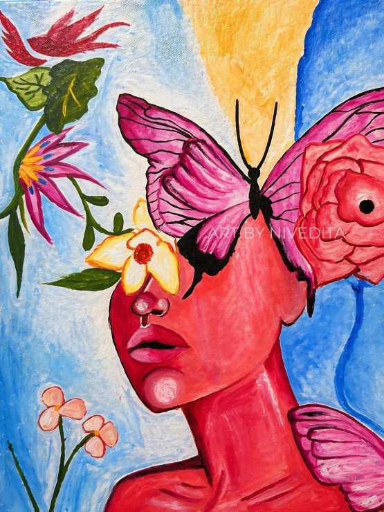 Metamorphosis (ART-18509-122313) - Handpainted Art Painting - 10in X 13in