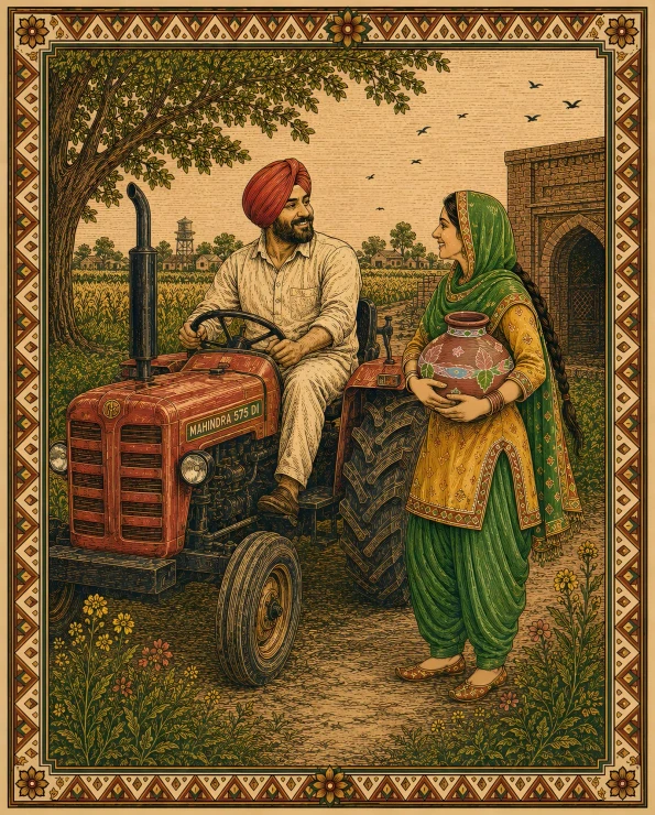 Rural Love (PRT-270-122630) - Canvas Art Print - 48in X 60in