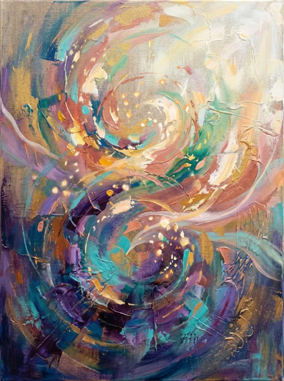 The Spiral Of Hope | Luminous Awakening Collection | 04 Of 50 (PRT-15697-122849) - Canvas Art Print - 45in X 60in