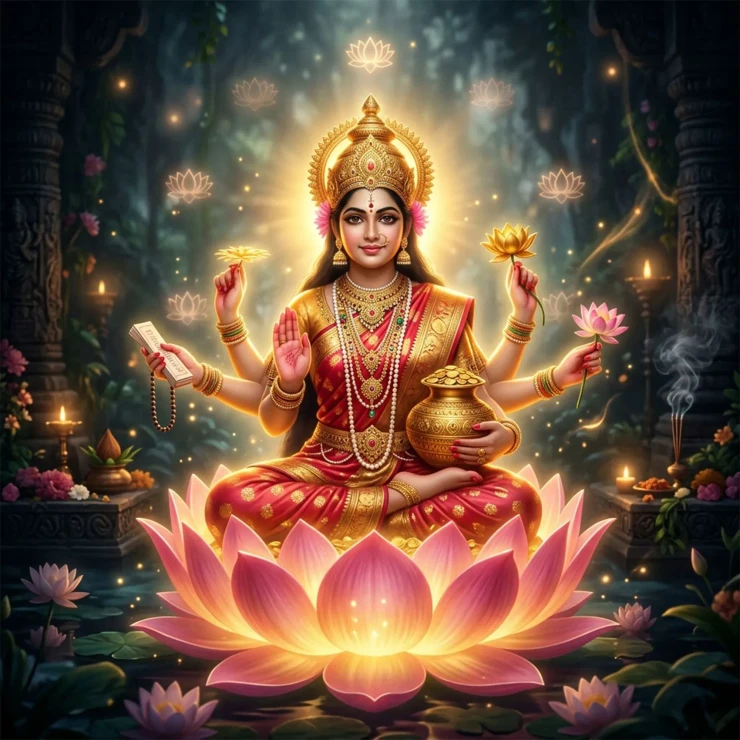Kamala Ma - The Grace Of The Present | This Moment Is Already Perfect | Presence Goddess Art Print (PRT-8740-122836) - Canvas Art Print - 12in X 12in
