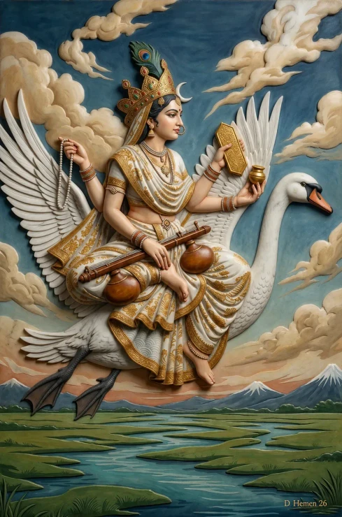 Cosmic Wisdom: The Eternal Weaver (PRT-18374-122914) - Canvas Art Print - 20in X 30in