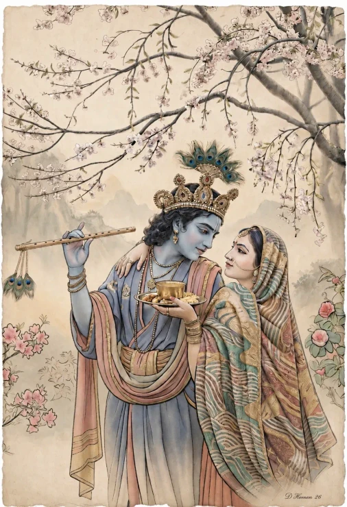 Divine Communion: A Moment Of Grace (PRT-18374-123130) - Canvas Art Print - 21in X 30in