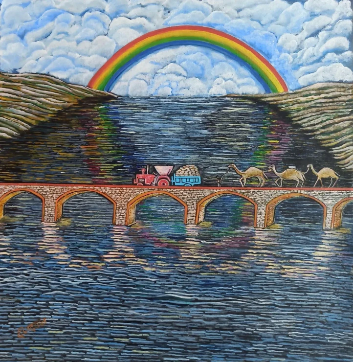 Rainy Season (ART-17698-123586) - Handpainted Art Painting - 24in X 24in