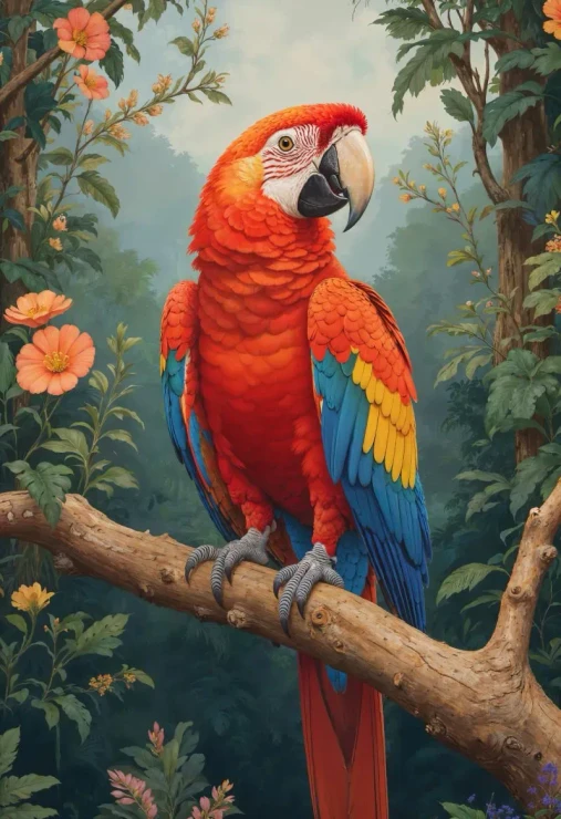 Animal Portrait Pictures (PRT-7809-123890) - Canvas Art Print - 12in X 18in