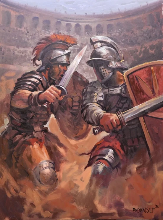GLADIATOR (PRT-18703-123880) - Canvas Art Print - 27in X 36in