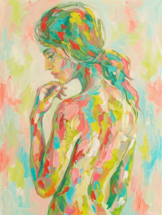 Pastel Dreams - 02 (PRT-16861-124023) - Canvas Art Print - 45in X 60in