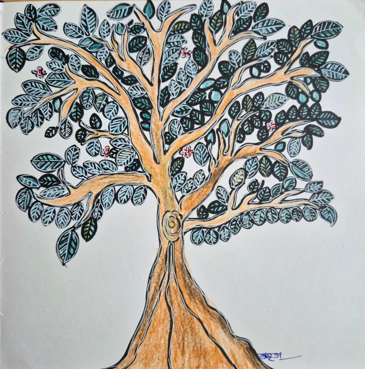 The Giving Tree (PRT-16106-124748) - Canvas Art Print - 12in X 12in