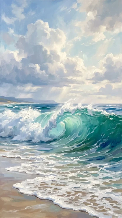 Whispers Of The Deep (PRT-16861-124505) - Canvas Art Print - 33in X 60in