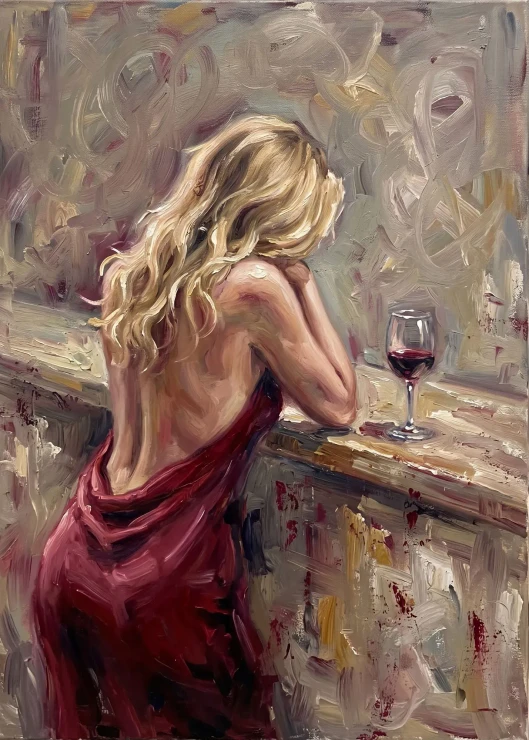 Echoes Of Crimson Silence (PRT-16861-124764) - Canvas Art Print - 43in X 60in