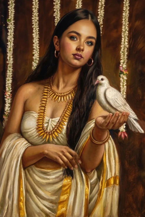 Serenade Of The White Dove (PRT-16861-124827) - Canvas Art Print - 40in X 60in