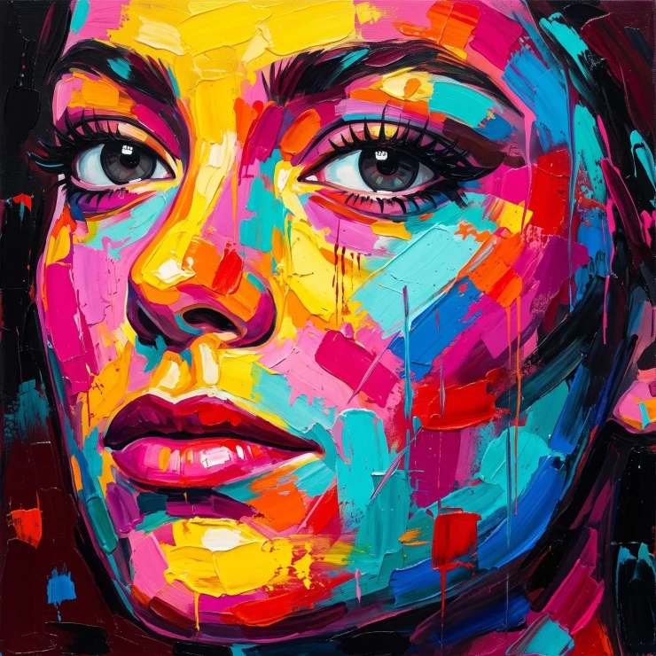 Vibrant Echoes Of Serenity (PRT-15697-124268) - Canvas Art Print - 60in X 60in