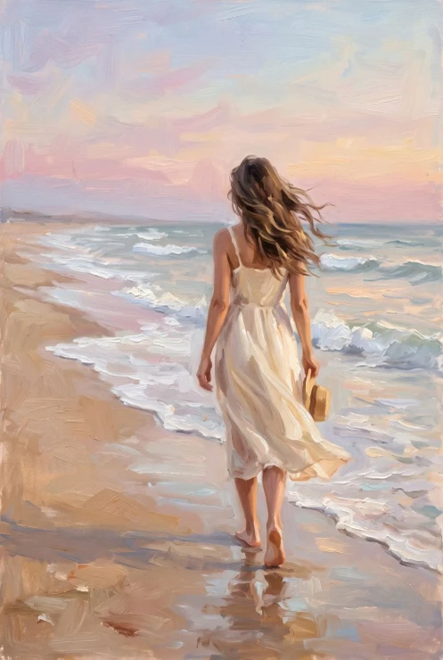 Solitude In Slate Blue (PRT-15697-125248) - Canvas Art Print - 40in X 60in