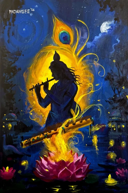 Celestial Rhapsody (PRT-18703-125207) - Canvas Art Print - 24in X 36in
