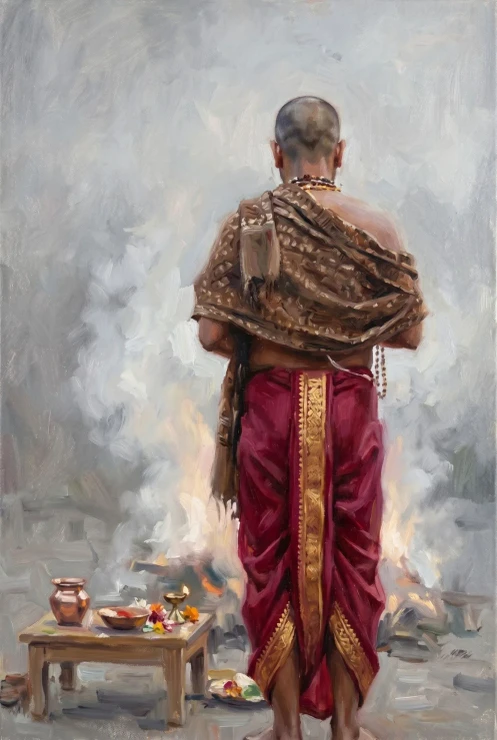 Solemn Smoke And Silence (PRT-15697-125616) - Canvas Art Print - 40in X 60in