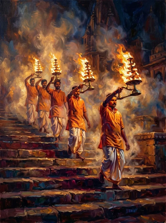 Eternal Flame Of Devotion (PRT-15697-125786) - Canvas Art Print - 45in X 60in