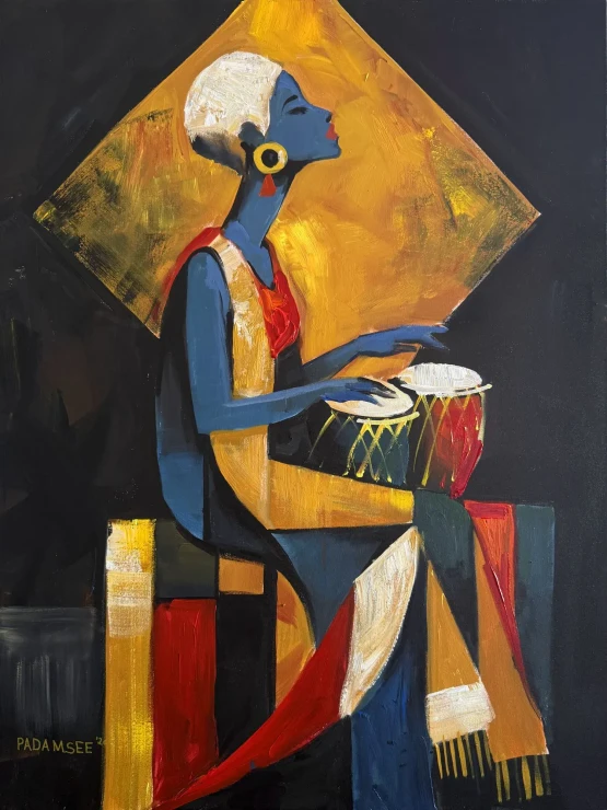 Rhythm (ART-18703-126292) - Handpainted Art Painting - 36in X 48in