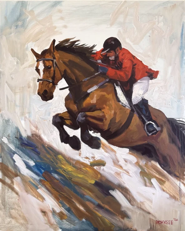 Mid Air Resolve (PRT-18703-126282) - Canvas Art Print - 48in X 60in