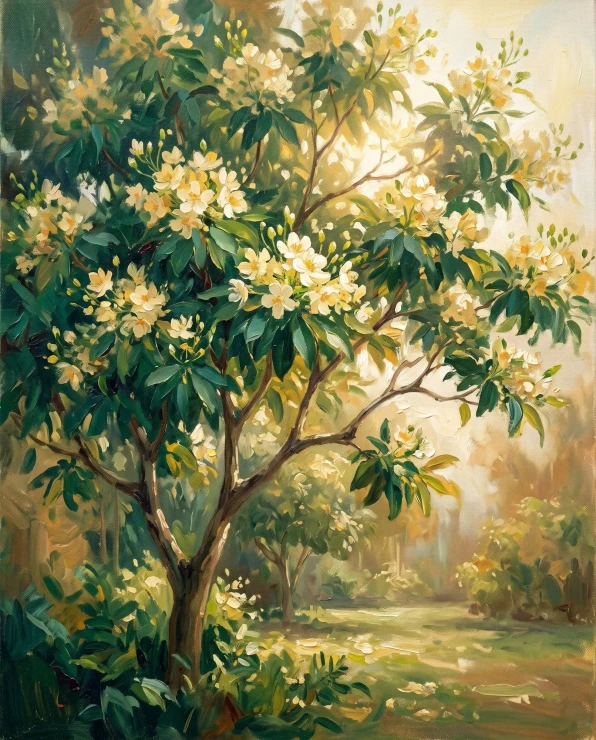 Golden Canopy Of Spring (PRT-15697-125828) - Canvas Art Print - 48in X 60in