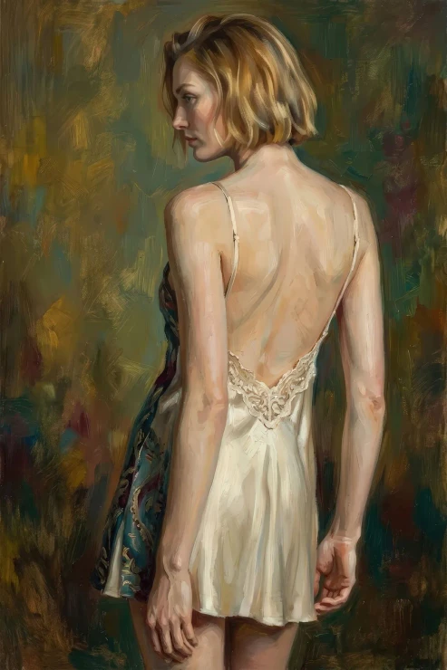 Silken Shadows In Amber (PRT-16861-126077) - Canvas Art Print - 40in X 60in
