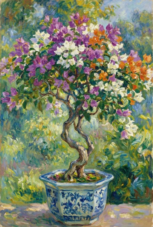 Radiant Garden Interplay (PRT-15697-125925) - Canvas Art Print - 40in X 60in