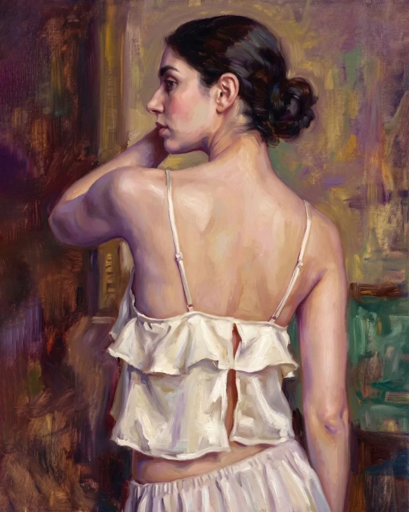 Golden Interior Reflection (PRT-16861-126194) - Canvas Art Print - 48in X 60in