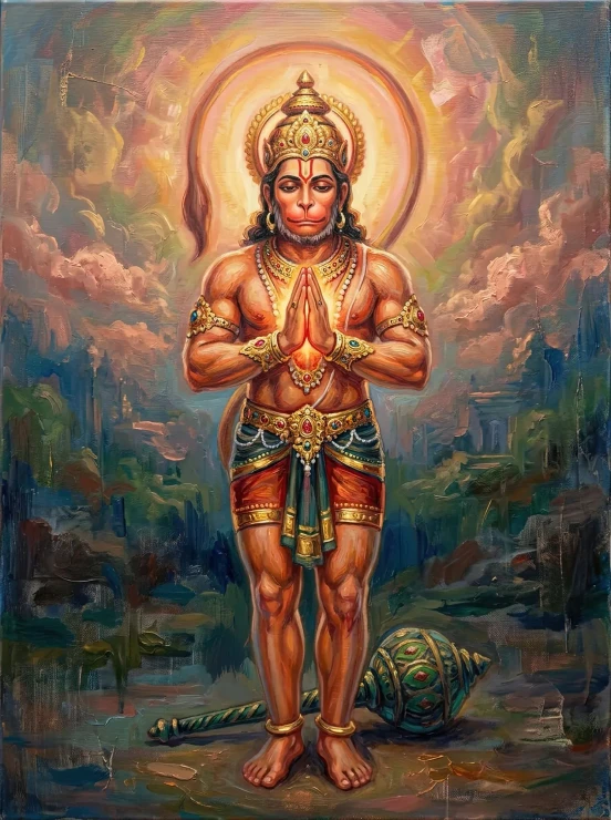Radiance Of Devoted Heart (PRT-15697-126391) - Canvas Art Print - 45in X 60in