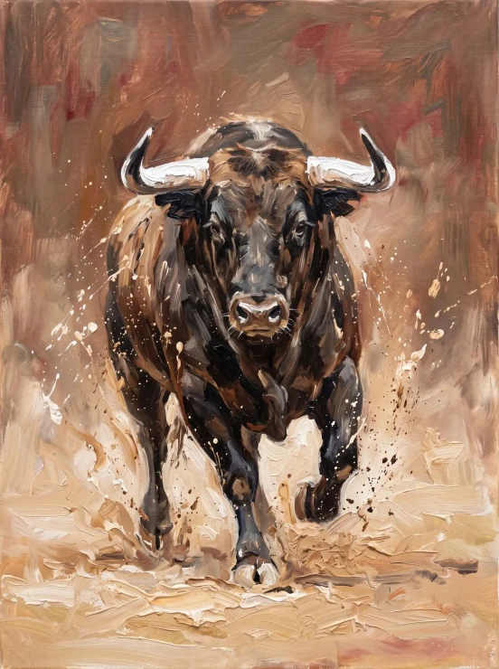 Raw Power Surge (PRT-15697-126516) - Canvas Art Print - 45in X 60in