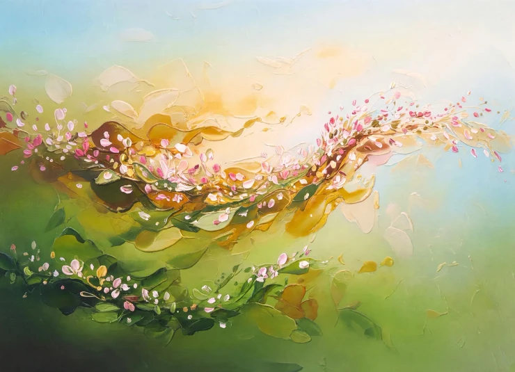 Whispers Of Springlight (PRT-19108-126659) - Canvas Art Print - 36in X 26in