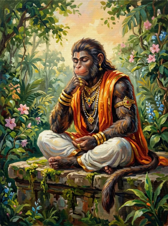 Verdant Jungle Sanctuary (PRT-15697-127242) - Canvas Art Print - 45in X 60in