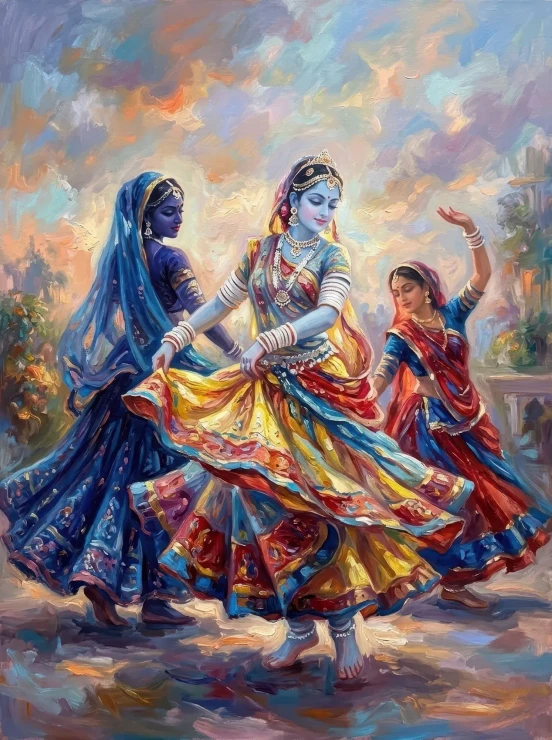 Swirling Rhythms Of Grace (PRT-15697-126747) - Canvas Art Print - 45in X 60in