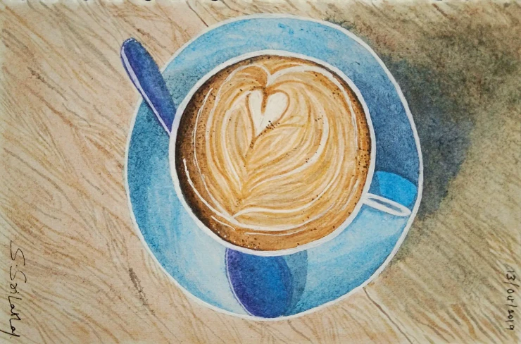 Love Cappuccino - Extra Large Canvas Prints Available At Lower Costs (PRT-19066-127497) - Canvas Art Print - 24in X 16in
