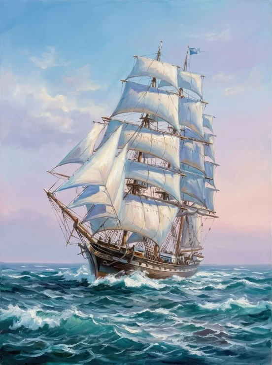 Symphony Of The Open Sea (PRT-15697-126795) - Canvas Art Print - 45in X 60in