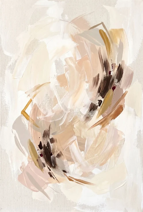 Ethereal Neutral Harmony (PRT-15697-127358) - Canvas Art Print - 40in X 60in