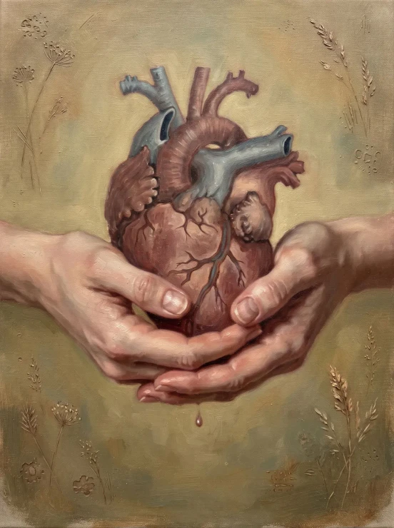 Protective Heart Of Earth (PRT-15697-127954) - Canvas Art Print - 45in X 60in