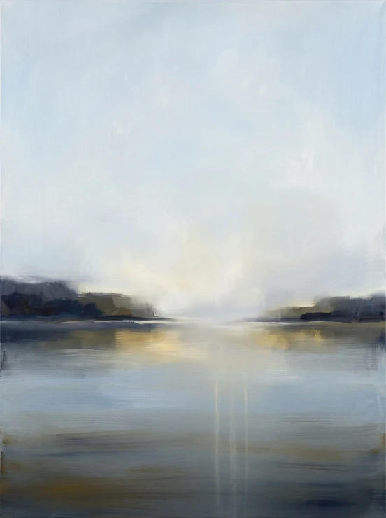 Silent Waters Beneath Dawn (PRT-15697-127838) - Canvas Art Print - 45in X 60in