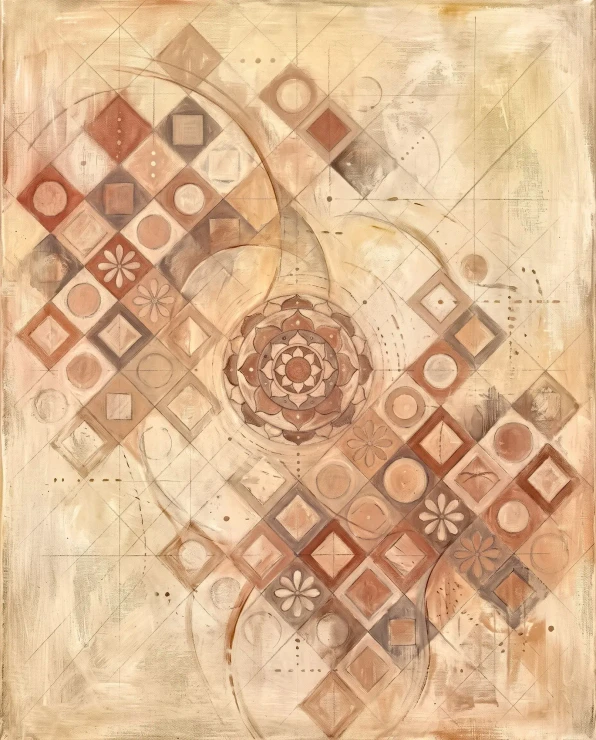 Rhythm Of Sacred Floors (PRT-15697-128215) - Canvas Art Print - 48in X 60in
