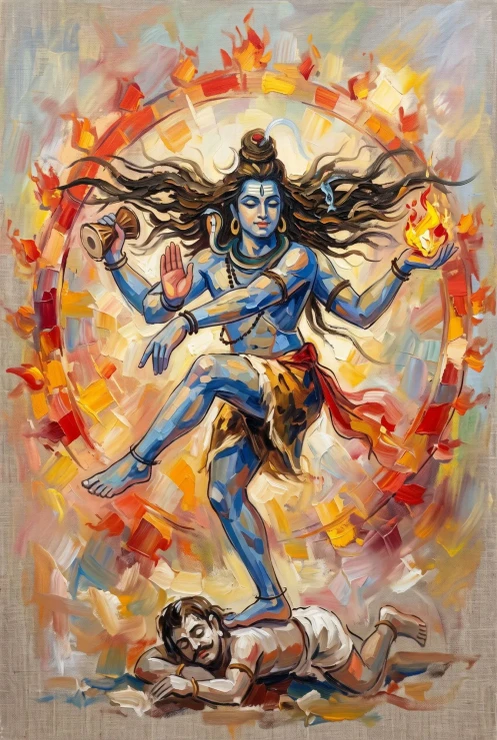 Cosmic Dance Of Destruction (PRT-15697-128145) - Canvas Art Print - 40in X 60in