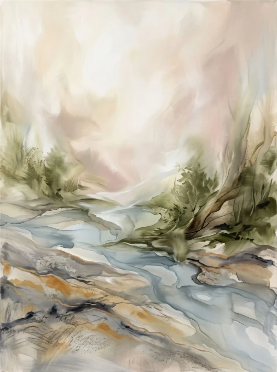 Harmonious Elemental Convergence (PRT-15697-127872) - Canvas Art Print - 45in X 60in