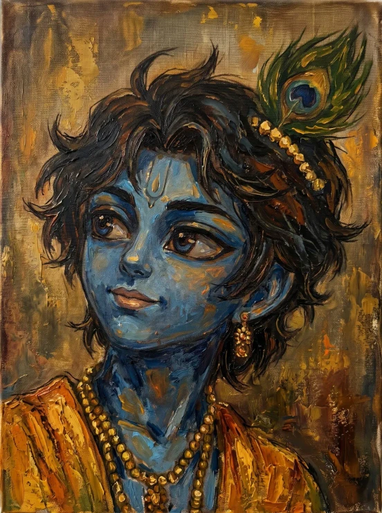 Gaze Of Divine Serenity (PRT-15697-128493) - Canvas Art Print - 45in X 60in