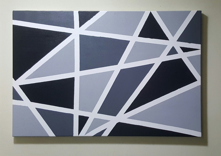 grey, black, abstract, line,fifty shades of grey,ART_607_11247,Artist : Amaey Parekh,Acrylic
